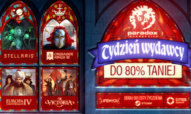 Miniatura Tydzień wydawcy Paradox Interactive na Steam